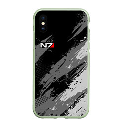 Чехол iPhone XS Max матовый N7 - mass effect monochrome