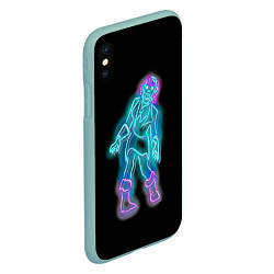 Чехол iPhone XS Max матовый Neon undead, цвет: 3D-мятный — фото 2