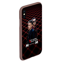 Чехол iPhone XS Max матовый Depeche Mode - Dave Martin memento mori tour, цвет: 3D-коричневый — фото 2