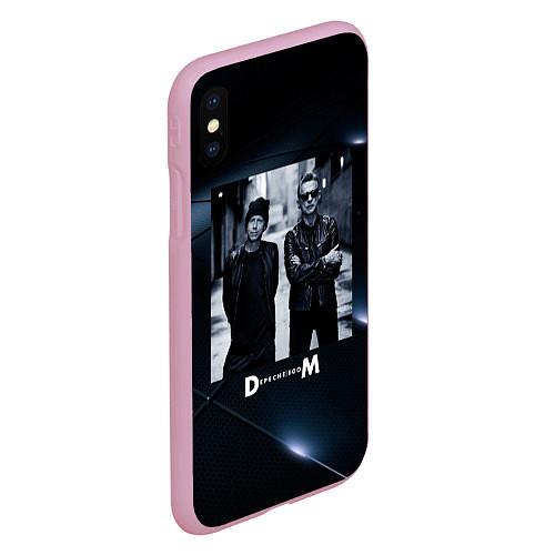 Чехол iPhone XS Max матовый Depeche Mode - Мартин и Дэйв / 3D-Розовый – фото 2