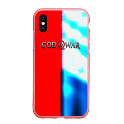 Чехол iPhone XS Max матовый Бог войны броня, цвет: 3D-баблгам