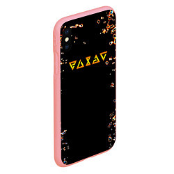 Чехол iPhone XS Max матовый Ведьмак из Ривии лого, цвет: 3D-баблгам — фото 2