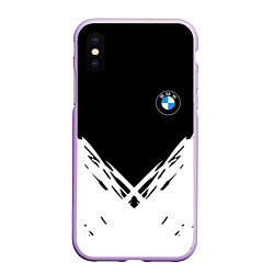 Чехол iPhone XS Max матовый BMW стильная геометрия спорт