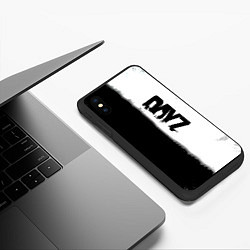 Чехол iPhone XS Max матовый Dayz черно белый ужас, цвет: 3D-черный — фото 2