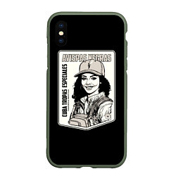 Чехол iPhone XS Max матовый Avispas Negras - Кубинский спецназ