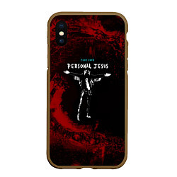 Чехол iPhone XS Max матовый Depeche Mode - personal jesus dave