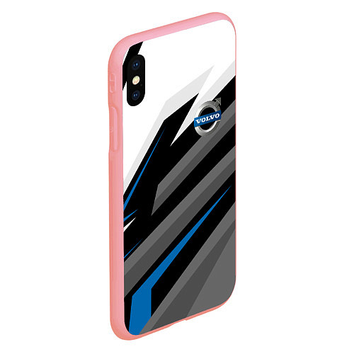 Чехол iPhone XS Max матовый Volvo - blue sport / 3D-Баблгам – фото 2