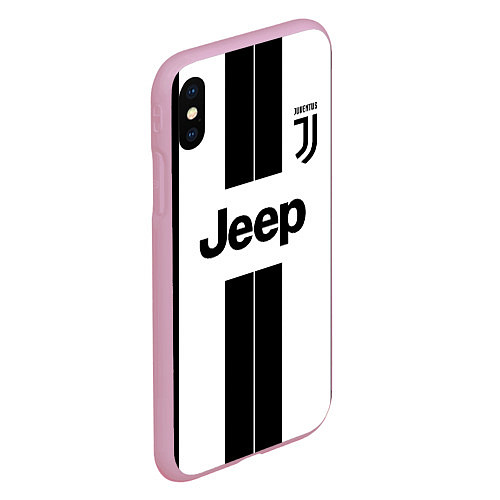 Чехол iPhone XS Max матовый Juventus collection / 3D-Розовый – фото 2