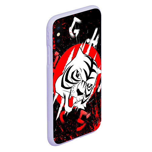 Чехол iPhone XS Max матовый Bungou Stray Dogs / 3D-Светло-сиреневый – фото 2