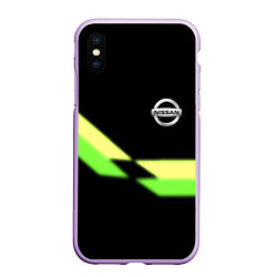 Чехол iPhone XS Max матовый Nissan logo brend auto