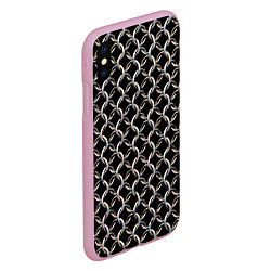 Чехол iPhone XS Max матовый Кольчуга крупная, цвет: 3D-розовый — фото 2