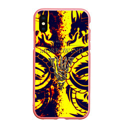 Чехол iPhone XS Max матовый The elder scrolls dragon