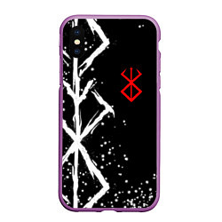 Чехол iPhone XS Max матовый Знак жертвы из аниме берсерк