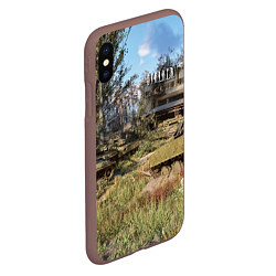 Чехол iPhone XS Max матовый STALKER танки, цвет: 3D-коричневый — фото 2