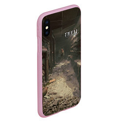 Чехол iPhone XS Max матовый STALKER 2 контроллёр, цвет: 3D-розовый — фото 2