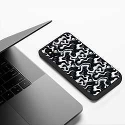 Чехол iPhone XS Max матовый Краски чужих миров, цвет: 3D-черный — фото 2