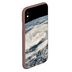 Чехол iPhone XS Max матовый Шторм в Аравийском море, цвет: 3D-коричневый — фото 2