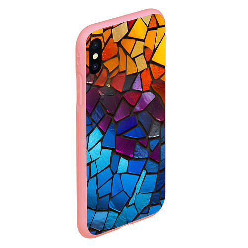 Чехол iPhone XS Max матовый Мозаика витражная / 3D-Баблгам – фото 2