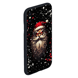 Чехол iPhone XS Max матовый Evil Santa Claus, цвет: 3D-черный — фото 2