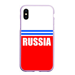 Чехол iPhone XS Max матовый Russia - classic