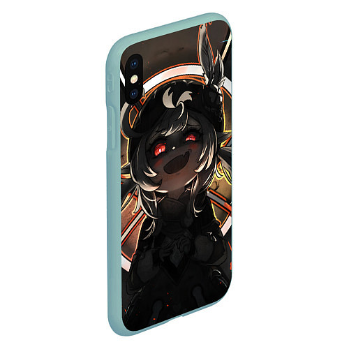 Чехол iPhone XS Max матовый Genshin Impact Klee Yandere / 3D-Мятный – фото 2