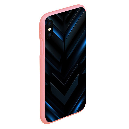 Чехол iPhone XS Max матовый Синий мир абстракции / 3D-Баблгам – фото 2