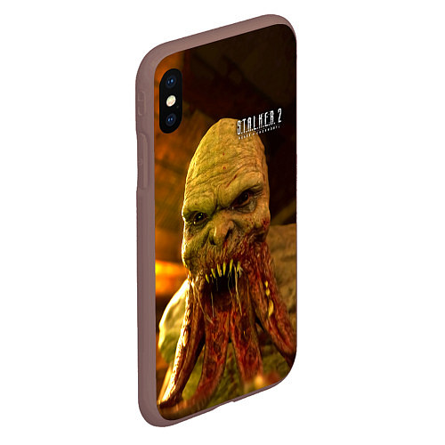 Чехол iPhone XS Max матовый STALKER 2 кровосос / 3D-Коричневый – фото 2