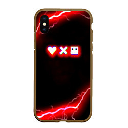 Чехол iPhone XS Max матовый Love death robots storm