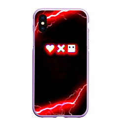 Чехол iPhone XS Max матовый Love death robots storm