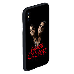 Чехол iPhone XS Max матовый Alice Cooper paranormal, цвет: 3D-черный — фото 2