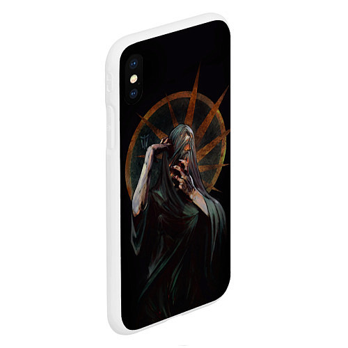 Чехол iPhone XS Max матовый Within Temptation bleed out / 3D-Белый – фото 2