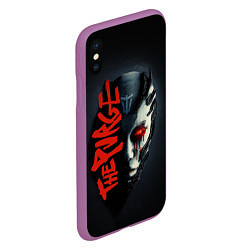 Чехол iPhone XS Max матовый The purge Within Temptation, цвет: 3D-фиолетовый — фото 2