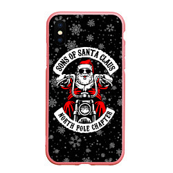 Чехол iPhone XS Max матовый Sons of Santa Claus north pole chapter, цвет: 3D-баблгам