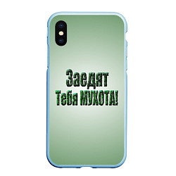 Чехол iPhone XS Max матовый Заедят тебя мухота