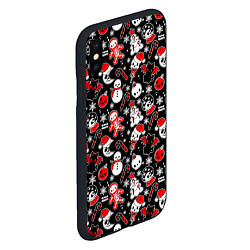 Чехол iPhone XS Max матовый Кавайные чудаки, цвет: 3D-черный — фото 2