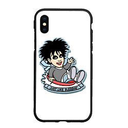 Чехол iPhone XS Max матовый The Cure Robert Smith - just like sleddin, цвет: 3D-черный