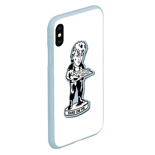 Чехол iPhone XS Max матовый A-Ha - Morten Harket funny / 3D-Голубой – фото 2