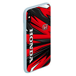 Чехол iPhone XS Max матовый Red sport - honda, цвет: 3D-голубой — фото 2