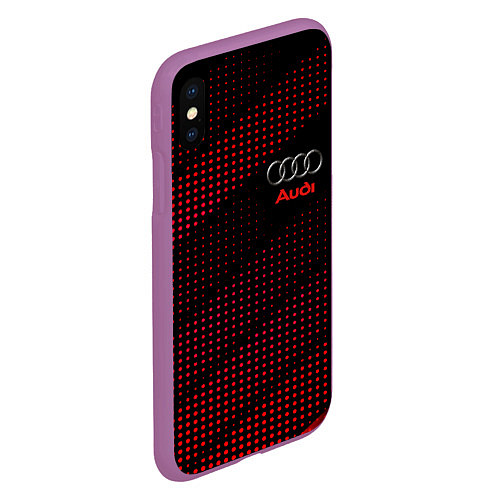 Чехол iPhone XS Max матовый Audi sportdot / 3D-Фиолетовый – фото 2