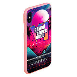 Чехол iPhone XS Max матовый GTA 80s style, цвет: 3D-баблгам — фото 2