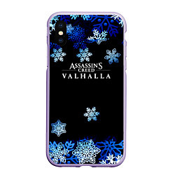 Чехол iPhone XS Max матовый Assasins creed winter is coming, цвет: 3D-светло-сиреневый