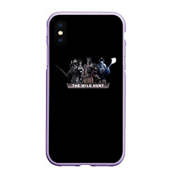 Чехол iPhone XS Max матовый The Witcher CD Projekt, цвет: 3D-светло-сиреневый