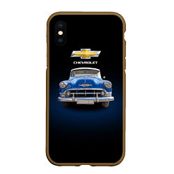 Чехол iPhone XS Max матовый Шевроле 50-х годов