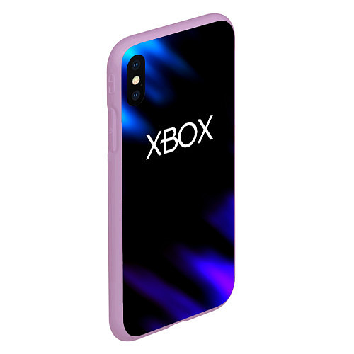 Чехол iPhone XS Max матовый Xbox neon games / 3D-Сиреневый – фото 2