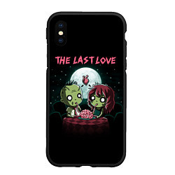 Чехол iPhone XS Max матовый The last love zombies, цвет: 3D-черный