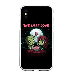 Чехол iPhone XS Max матовый The last love zombies, цвет: 3D-белый