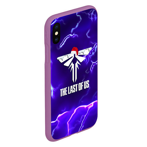 Чехол iPhone XS Max матовый The last of us storm ney year / 3D-Фиолетовый – фото 2