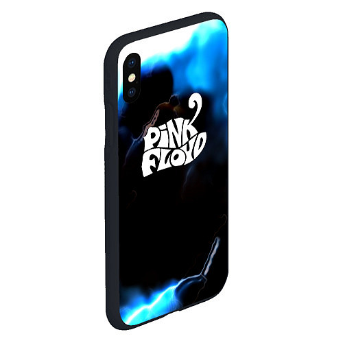 Чехол iPhone XS Max матовый Pink floyd абстракт бенд / 3D-Черный – фото 2