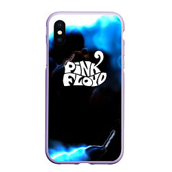 Чехол iPhone XS Max матовый Pink floyd абстракт бенд