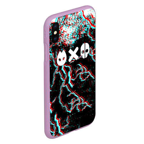 Чехол iPhone XS Max матовый Love death & robots strom / 3D-Сиреневый – фото 2